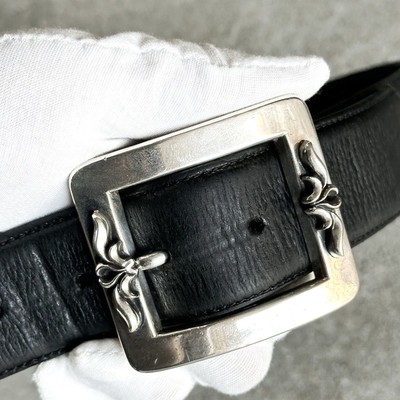 CHROME HEARTS OJT スクエア ベルト Chrome Hearts 1.5 OTJ Square Buckle Leather Belt | eBay