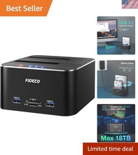 Multifunctional Hard Drive Dock with UASP USB 3.0 - Easy Cloning  Card Reader