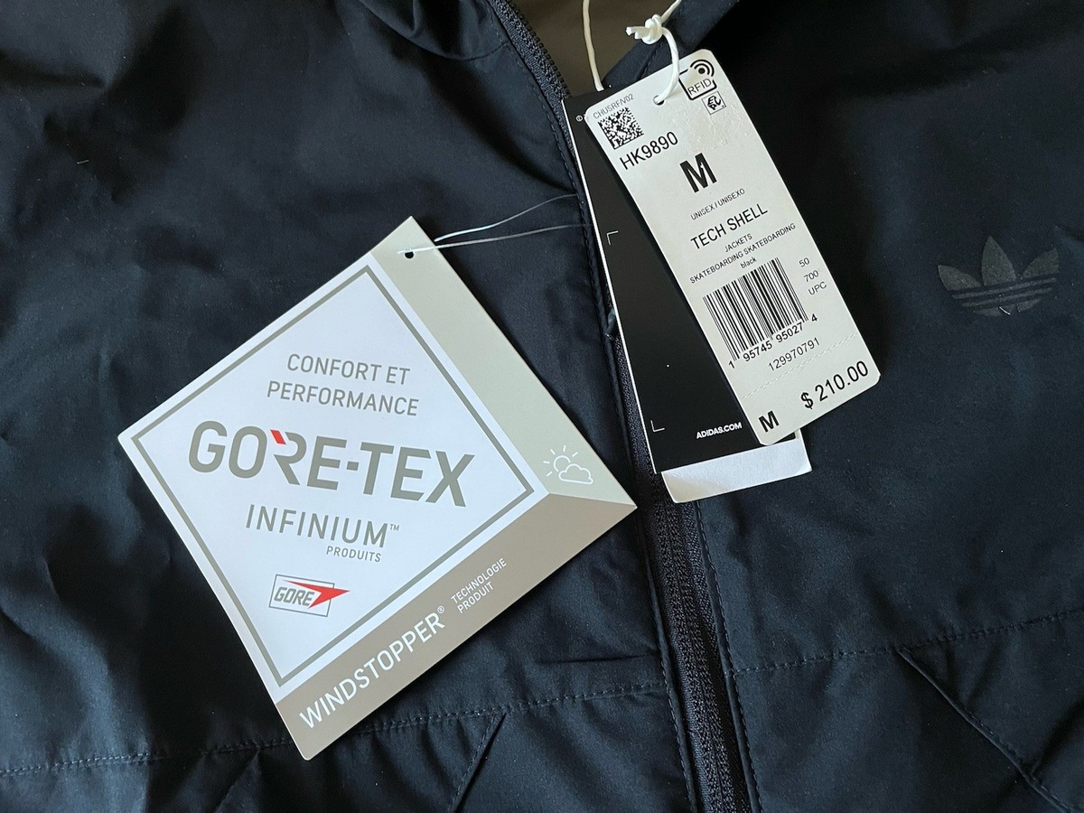 Adidas Unisex Tech Shell Skateboard Gore-Tex Infinium Jacket