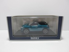 Miniature car 1/43 Norev DS AUTOMOBILES DS3 Crossback 2019 Blue Black Roof Model