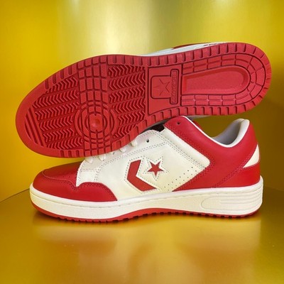 CONVERSE WEAPON レイカーズ　28cm Converse Weapon monochrome leather White Orange Mens size 10.5