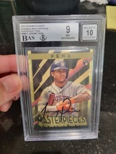 Marketplace image: 2022 Bowman Best Masterpieces Superfractor Auto Jeremy Pena RC Rookie BM11 BGS 9