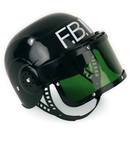 Fasching KostüM Fbi-Helm 58 Cm Polizeihelm Einsatzhelm Schutzhelm-image