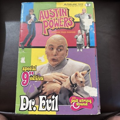 2000 McFarlane Austin Powers Dr. Evil with Pull String Sound 9'' Figure New