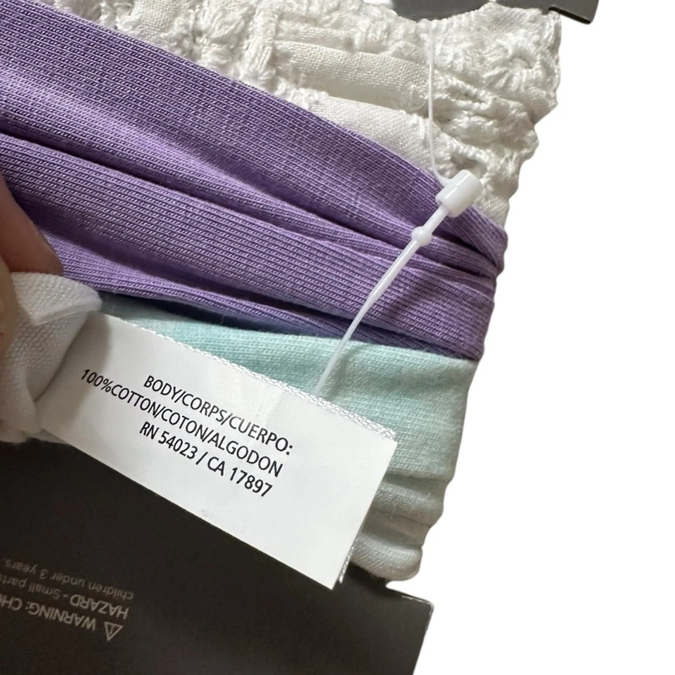 Paquete de 3 diademas para bebé Baby Gap de algodón orgánico nuevas con etiquetas Foto 4 de 4