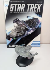 #56 Eaglemoss Star Trek Starships Saber Class [No Box /with Mag]