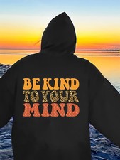 1pc Womens Hanukkah Lettering Star of David Polyester Hoodie Pocket