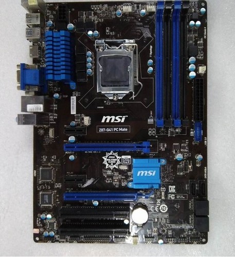 Z87-G41 PC Mate Motherboard Mainboard   Z87 LGA1150 DDR3 VGA With a I/O #fv