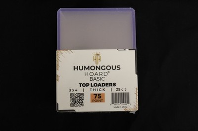 (200) Humongous Hoard 3'' x 4'' Basic 75Pt Thick Top Loaders 8 Packs