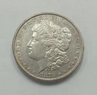 1878 8 Tail Feather Morgan Silver Dollar AU Details Cleaned