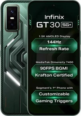 Infinix GT 30 5G+ Global 256GB 8GB RAM Dual SIM Unlocked Android Smartphone