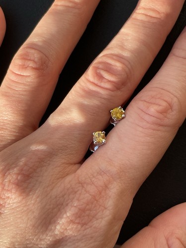Citrine Earrings in 18kt White Gold - Picture 6 of 6