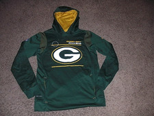 GREEN BAY PACKERS Nike athletic Dri Fit Hoodie Sweatshirt men's Small