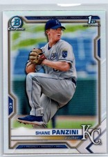 2021 Bowman Draft Chrome Shane Panzini BDC-36 Refractor Kansas City Royals
