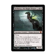 WOTC MtG Scars of Mirrodin Skithiryx Blight Dragon (MR) NM