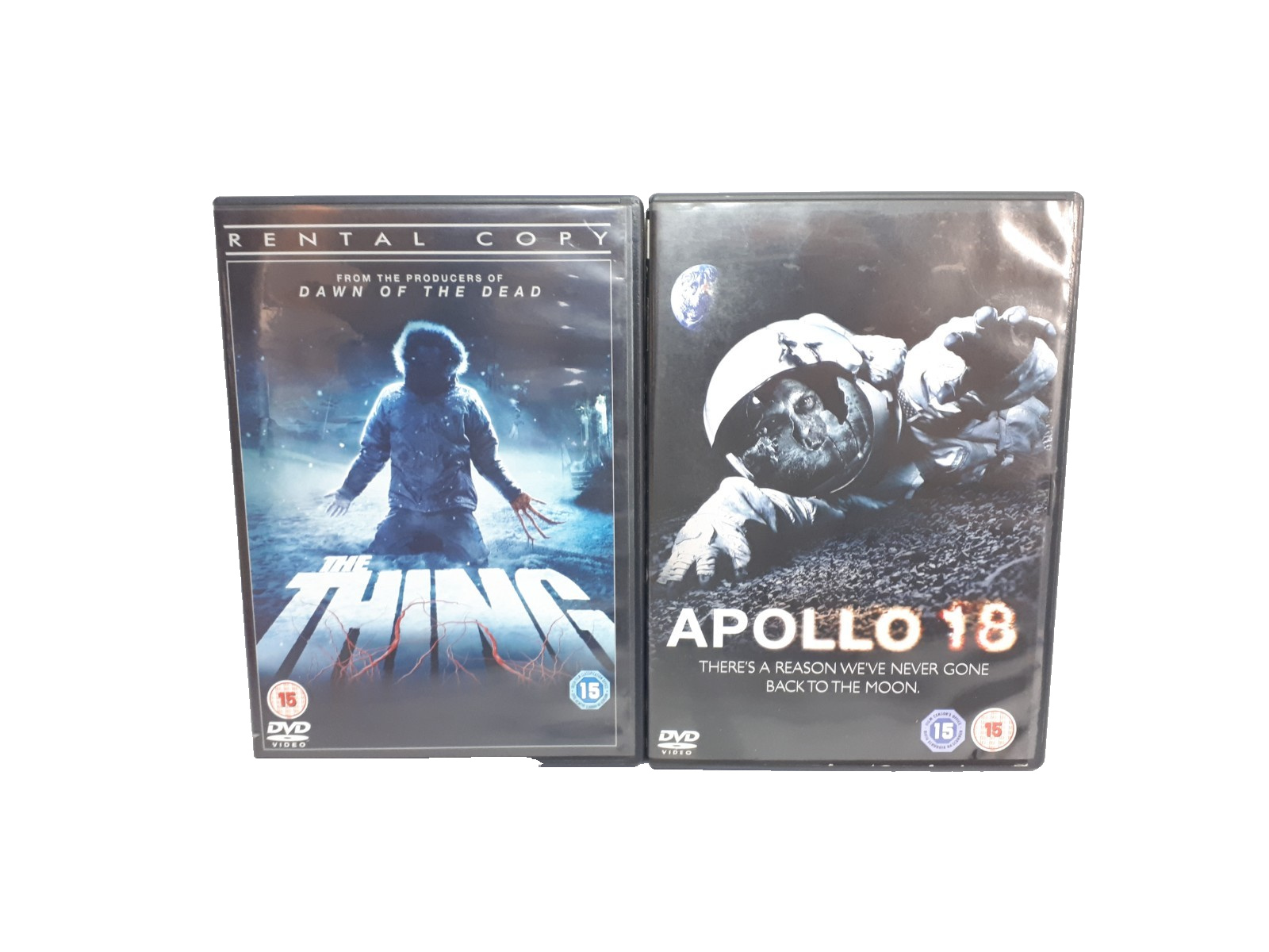 The Thing DVD (2012) & Apollo 18 DVD - 2x Action Sci-Fi Horror Movies DVDs - GC