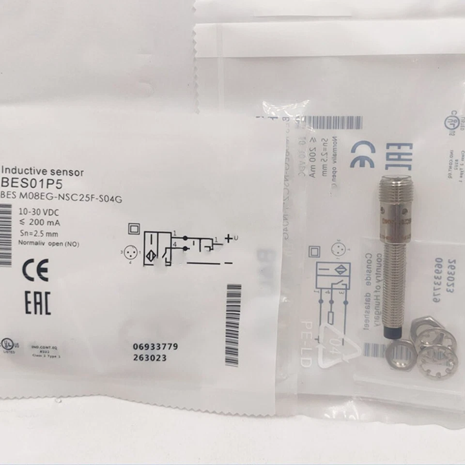 1X New For Inductive Proximity Sensor Replacement BES01P5 BES M08EG-NSC25F-S04G - Image 2 of 2