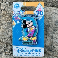 Disneyland 70th Anniversary I Was There Mickey Mouse LR Pin