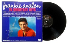 Frankie Avalon Signed 15 Greatest Hits Album LP ACOA