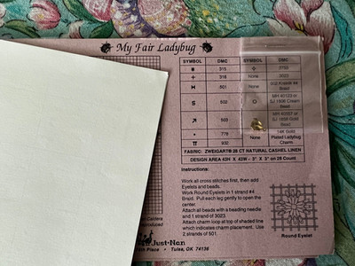 Just Nan- My Fair Ladybug chart & Ladybug charm