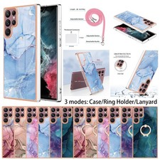Marble Pattern Cover For Samsung Galaxy S23/S22/S21 Ultra Shockproof Phone Case
