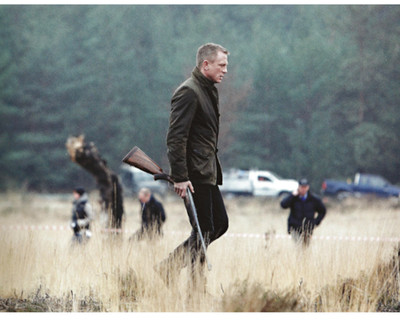 The James Bond Skyfall Scotland ~ BARBOUR BEACON SPORTS WAXED BLAZER JACKET