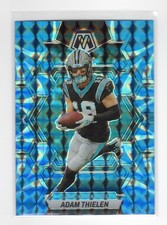 2023 Panini Mosaic #28 Adam Thielen Reactive Blue Mosaic