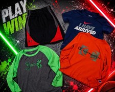 Little Boys Lot 4 CHAMPION, NIKE  UNDER ARMOUR Shorts  Shirts Sz 5