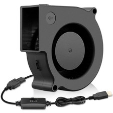 75Mm X 30Mm USB Blower Fan Turbine Centrifugal 5V for DIY Computer Case, Home Th