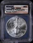 2015-(P) $1 American Silver Eagle ICG MS 69 | Uncirculated UNC BU