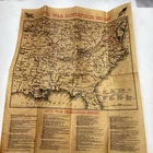 Civil War Battlefields 1861-1865 Map Reproduction 1961 16x14 Inches