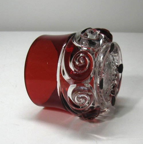 EAPG *** RUBY STAINED - COVERED SUGAR -SNAIL - 1890'S ERA - BY DUNCAN GLASS. - Picture 5 of 5