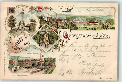 13626662 - 4504 Georgsmarienhuette Aussichtsturm Holste Stein Fabrik C. Stahmer