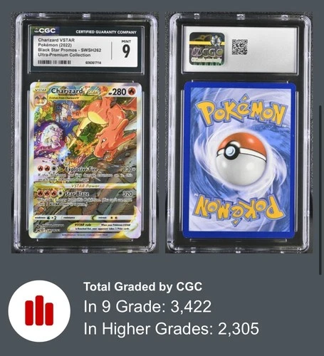 Charizard VSTAR SWSH262 Sword & Shield Black Star Promo Holo 2022 CGC 9 MINT