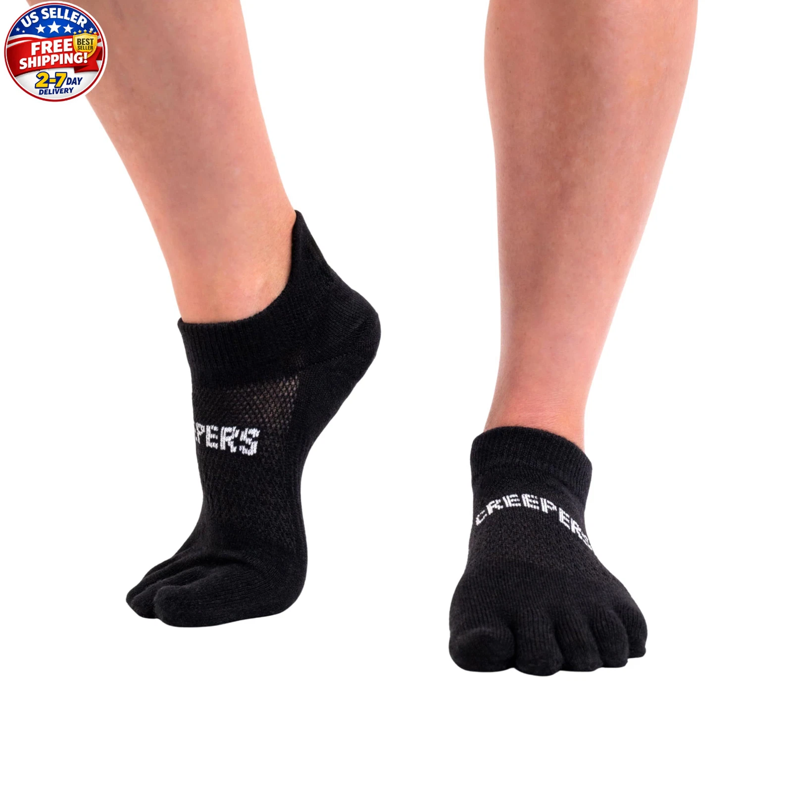 Anti-Blister Merino Wool Toe Socks – No Show Ankle | Running & Hiking, Unisex