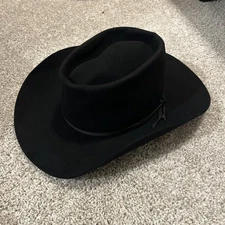 Stetson Cowboy Hat 4X Beaver Black Size 7 3/8 Rancher 3.5" Brim  PROJECT HAT