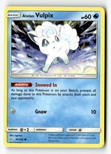 Pokemon Card Alolan Vulpix LP SM - Cosmic Eclipse 39/236