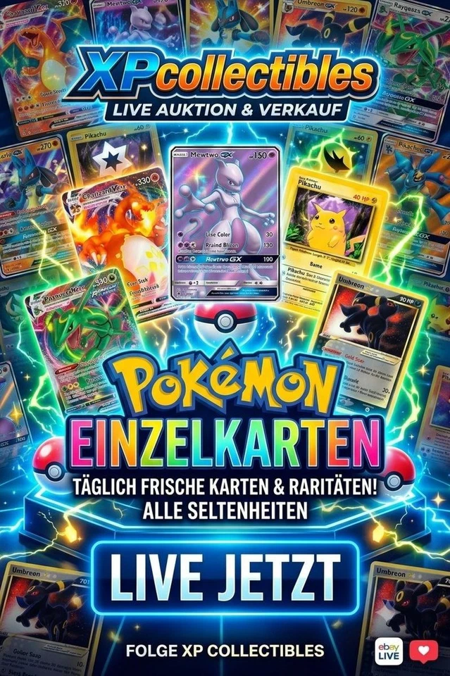 ✨​ Frühschicht am Wochenende 100x Einzelkarten Pipeline Pokemon ​✨​