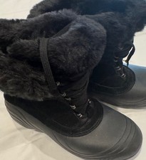 Columbia Sierra Summette Women s Size 8 Black Winter Snow Boots Faux Fur