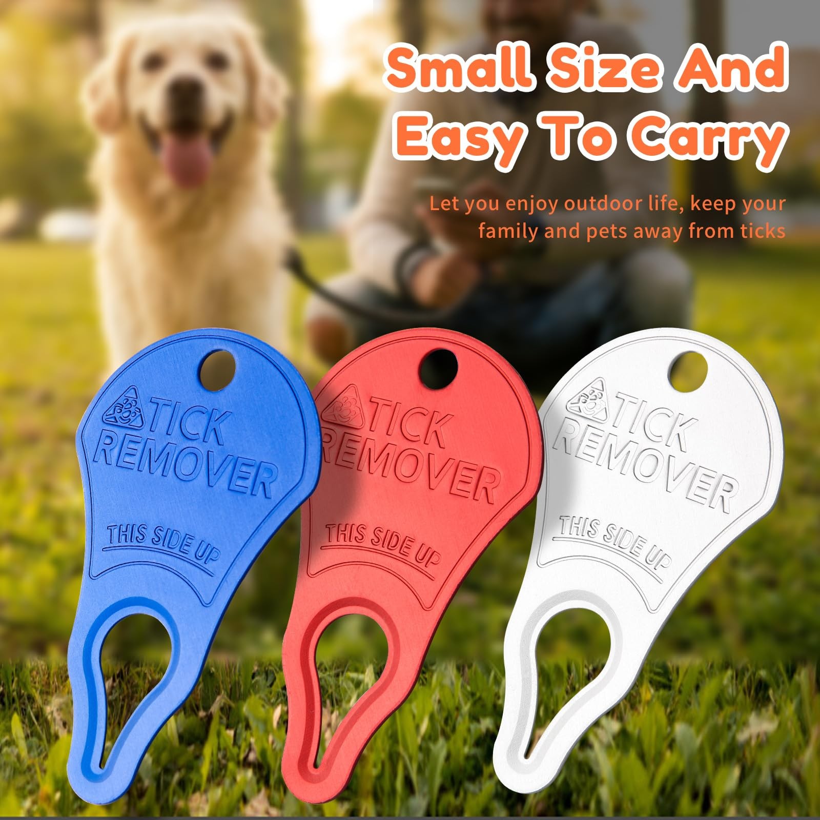 3 Pack Tick Remover Tools for Dogs, Pets & Humans – Safe & Portable Outdoor Kit
