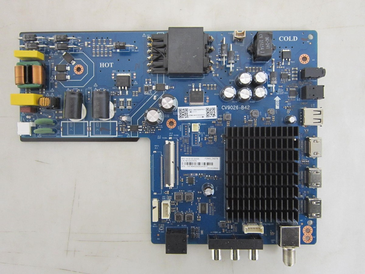 Insignia NS-43F501NA26 Main Board 60103-01574 (CV9026-B42) | eBay