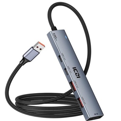 USB 3.2 Hub 4 Port 10 Gbps Adapter 120 cm Kabel Mac mini i