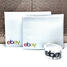 Ebay Shipping Supplies Starter Kit Bubble Mailers/Tape #21 Items