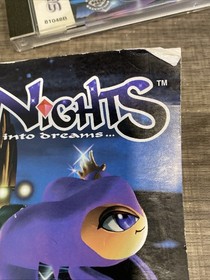 Nights Into Dreams... Sega Saturn USA 1996 w/ Manual, Regis and Covers - Tested