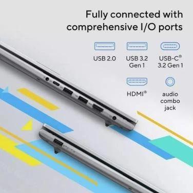 ASUS Laptop Vivobook 17 17.3in Pentium Gold  8GB 512GB Laptop Bundle Win 11 - Image 4 of 4