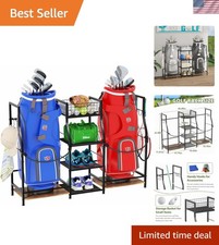 Golf Bag Storage Organizer for Garage Organization, Golf Bag Stand for Golf B...