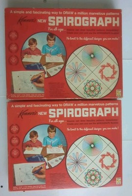 2 x SPIROGRAPH Drawing Sets No. 401 Kenner 1967