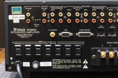 McIntosh MA6800 Integrated Amplifier, Operation Confirmed. | eBay
