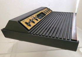 Atari 2600 Sears Tele Game Sixer Console w/ Games Controllers System Stand Works