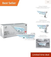 ROG Herculx Graphics Card Holder White Edition Tool-Free Design, Included Spi...